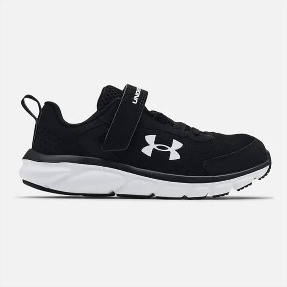 NEW UNDER ARMOUR boy's pre-school ua assert 9 sneaker in black/white - Picture 1 of 5